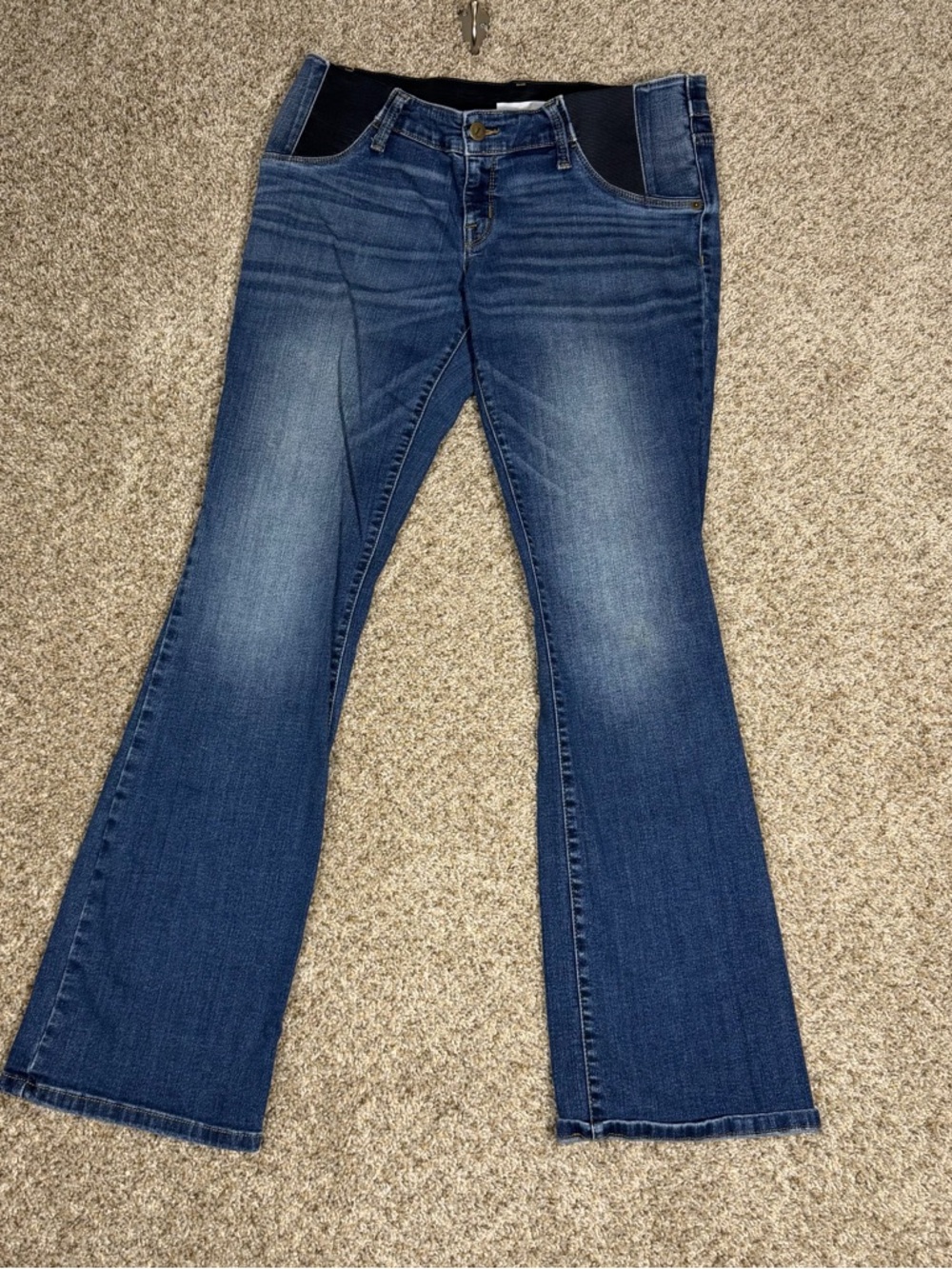 Ingrid & Isabel Dark Blue Flare Maternity Jeans